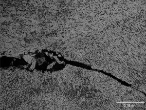 Field metallographic replication of crack in steel found by G2MT Labs FMR evaluation team FMR-of-crack-in-steel.jpg
