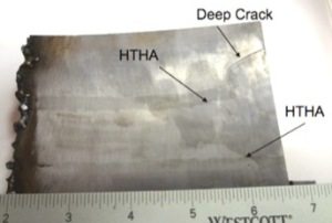 HTHA analysis of steel component for high temperature hydrogen attack